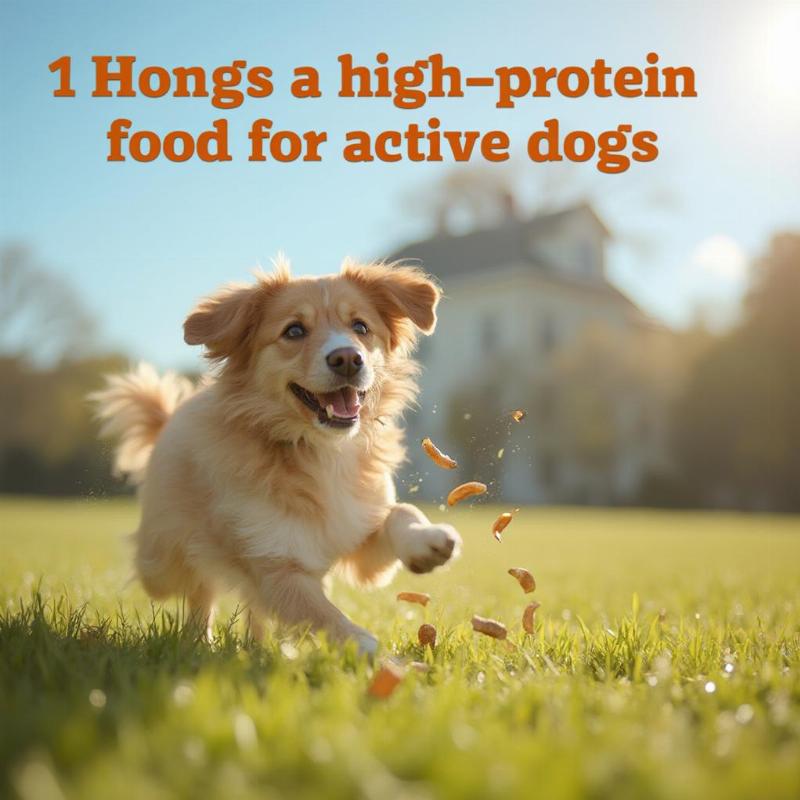 Active Dog Benefiting from High-Protein Diet