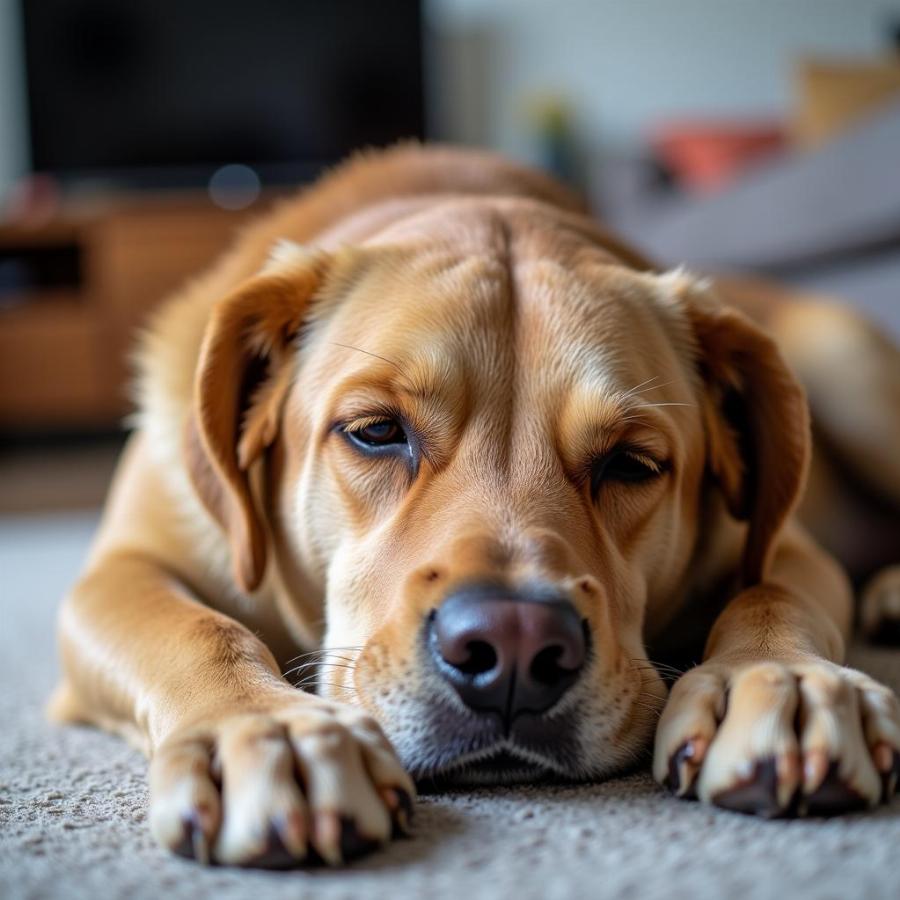 Dog Showing Lethargy - A Sign of Addison's Disease