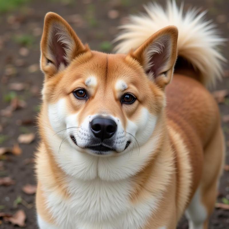 Akita Dog Close-Up