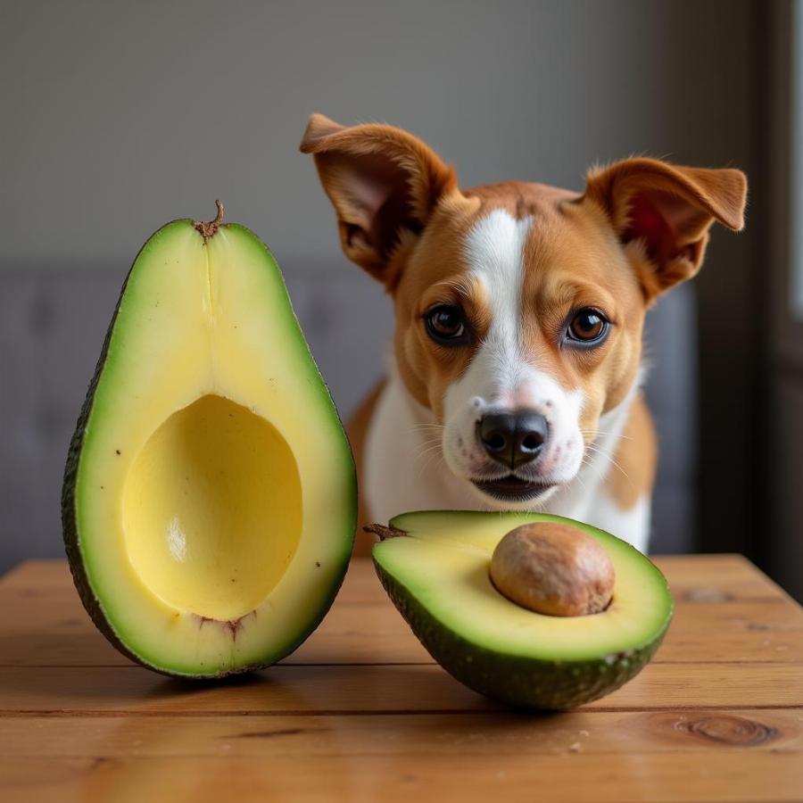 Avocados can be harmful to dogs due to the presence of persin.