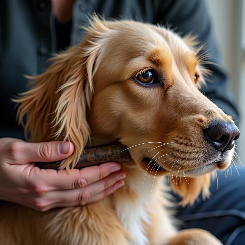 Grooming a Basset Fauve de Bretagne