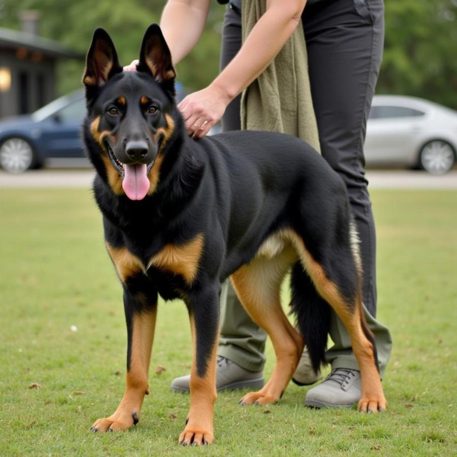 Black and Tan Working Line German Shepherd Training