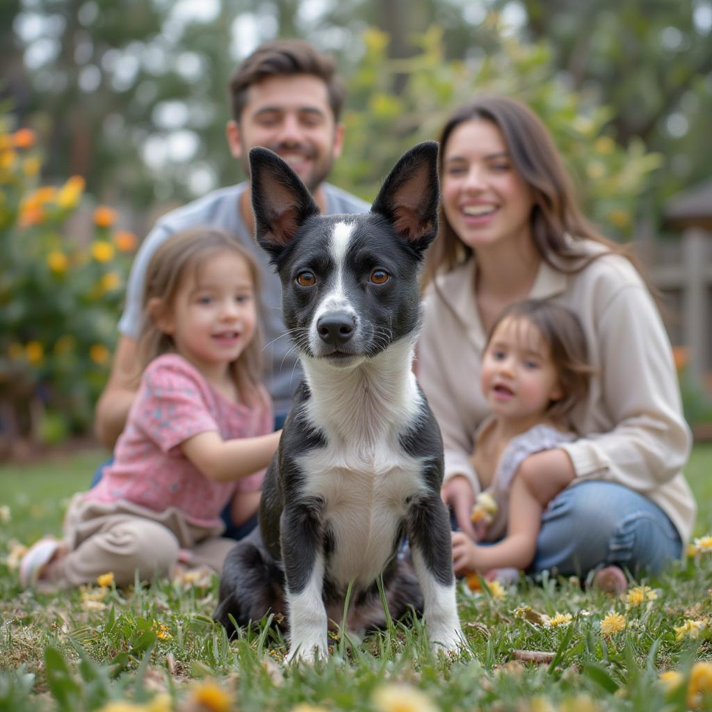 Rat Terrier with Family