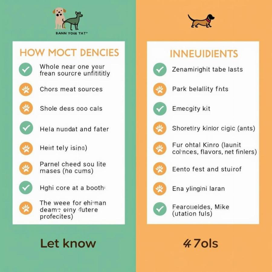 Comparing Dog Food Ingredient Labels