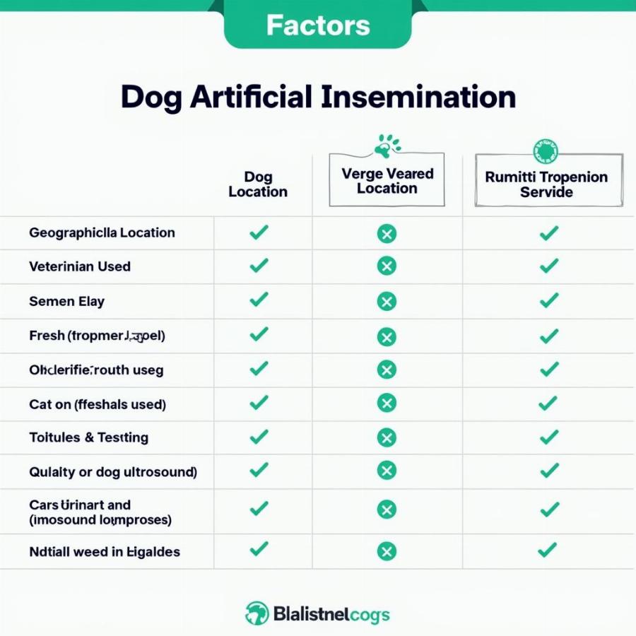 Cost Factors Influencing Dog AI