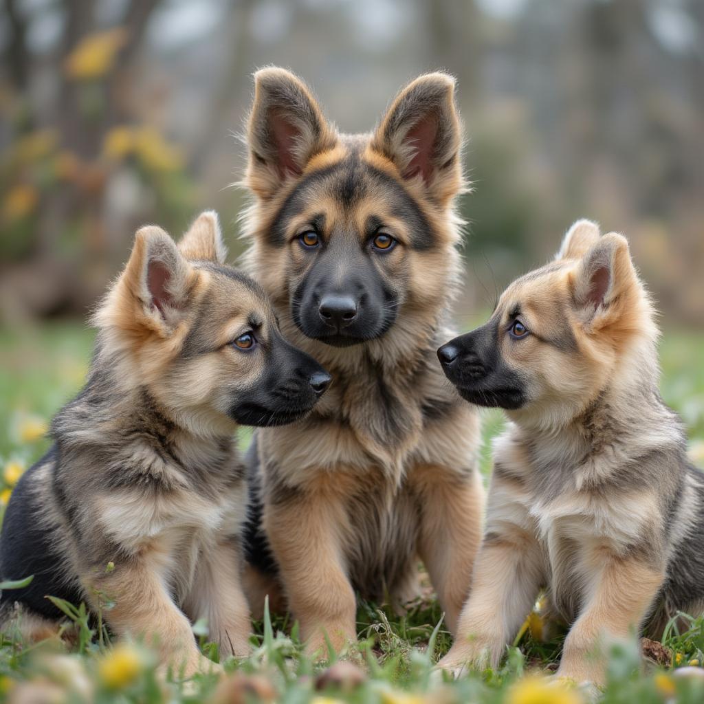 Czech German Shepherd puppy socialization