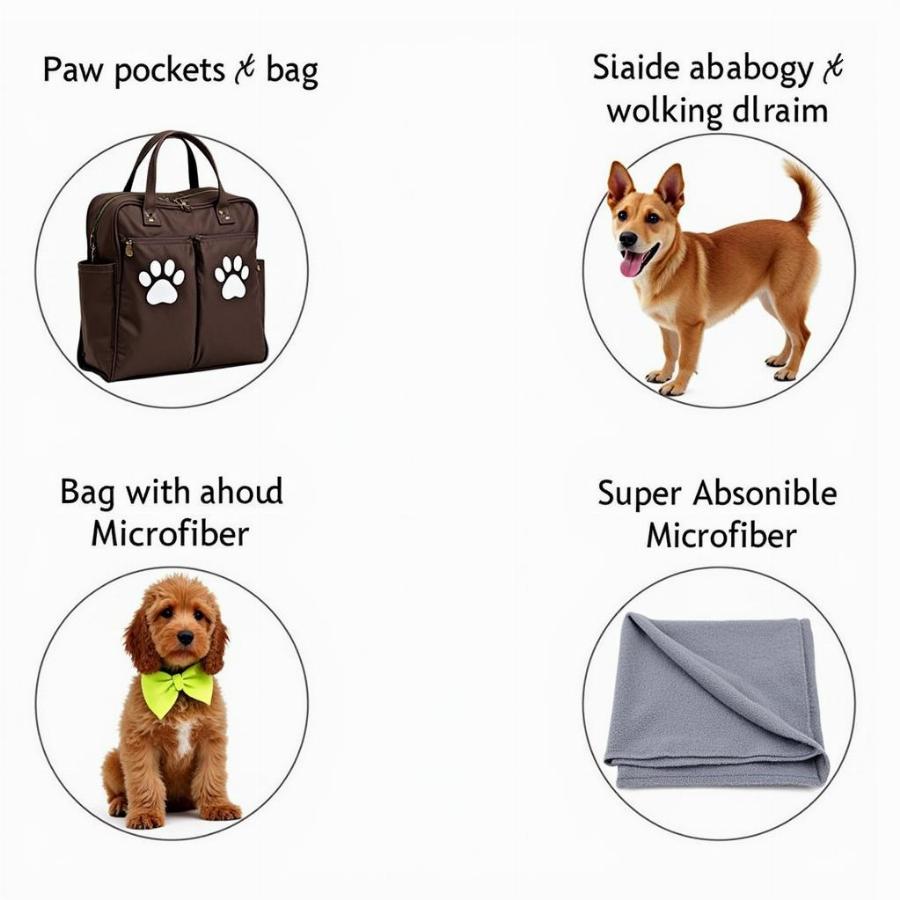 Variety of Dog Drying Bag Designs and Features