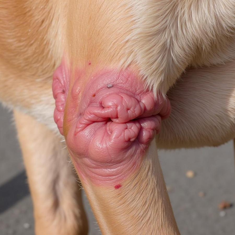 Dog with Atopic Dermatitis Symptoms