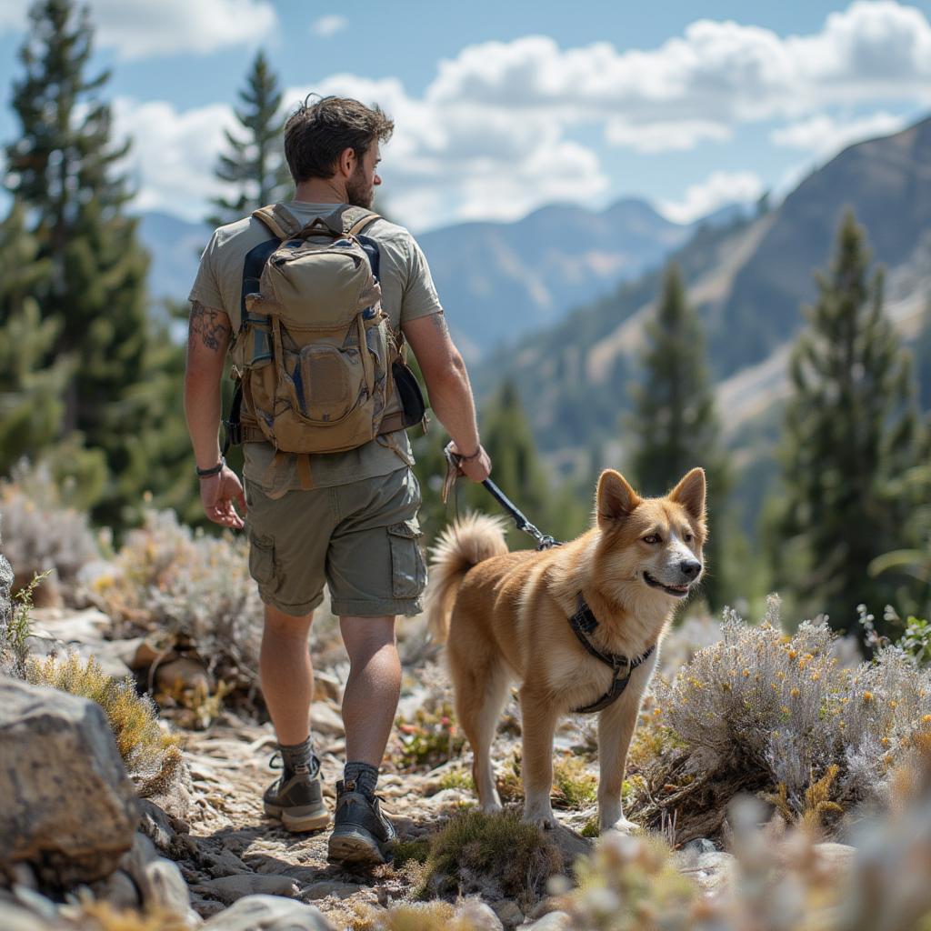 Dog Dad and Dog Hiking Adventure Father's Day Gift