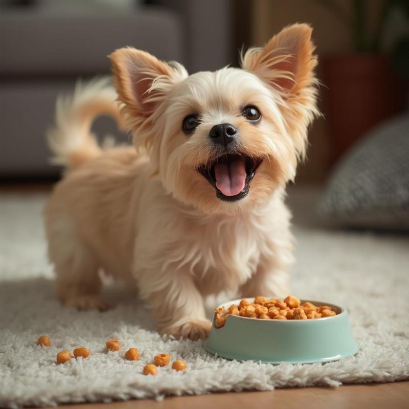 Dog Eating Smaller Meals