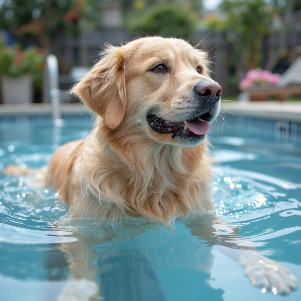 Dog Swimming for Hydrotherapy and Joint Pain Relief