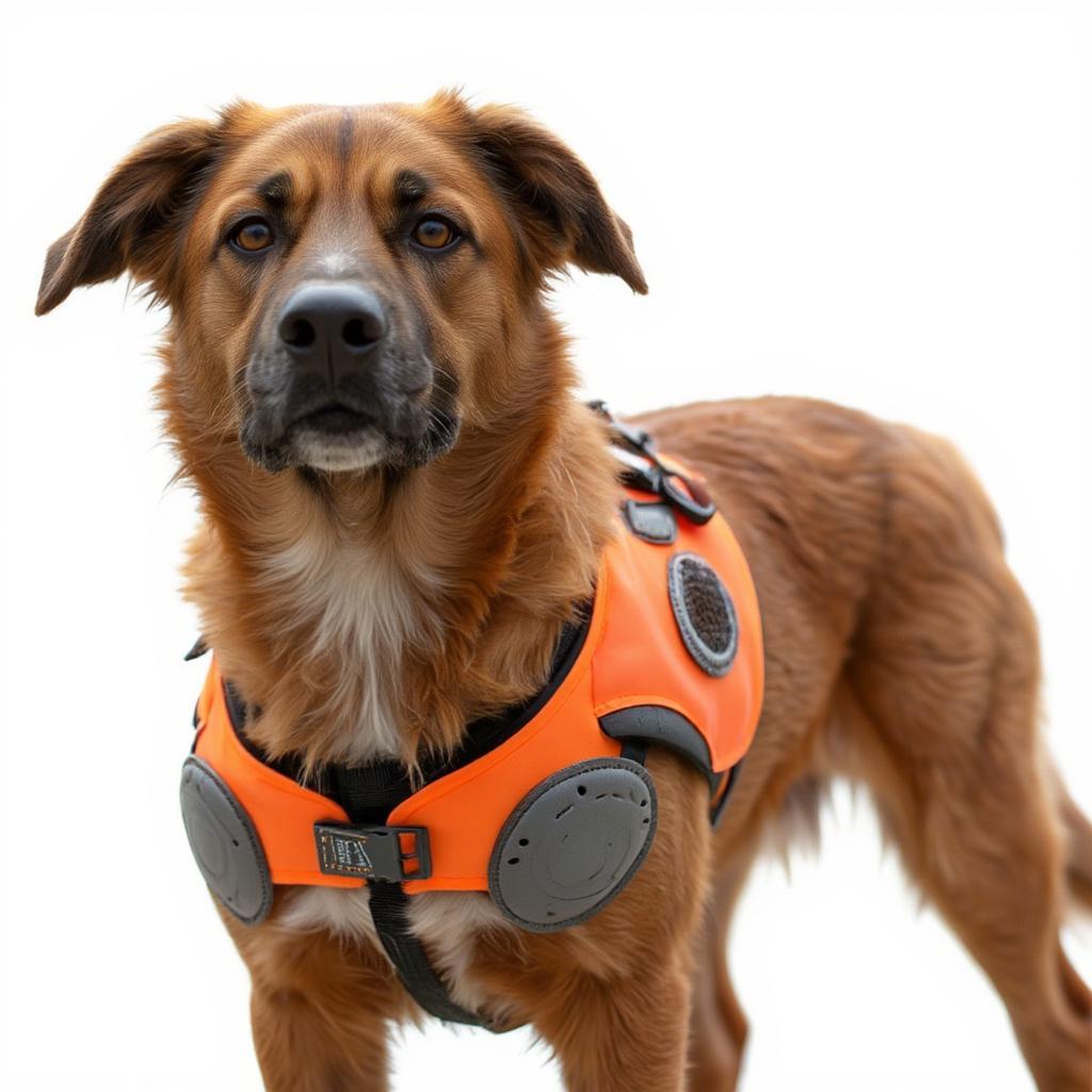 Protective Safety Vest with Bumpers for Blind Dogs