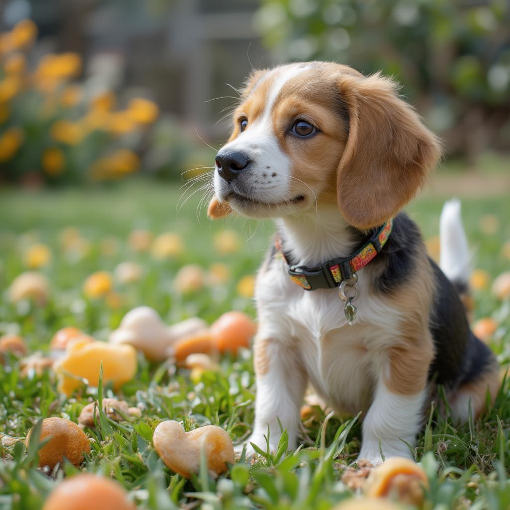 Excited Puppy Responding Positively During Training Session