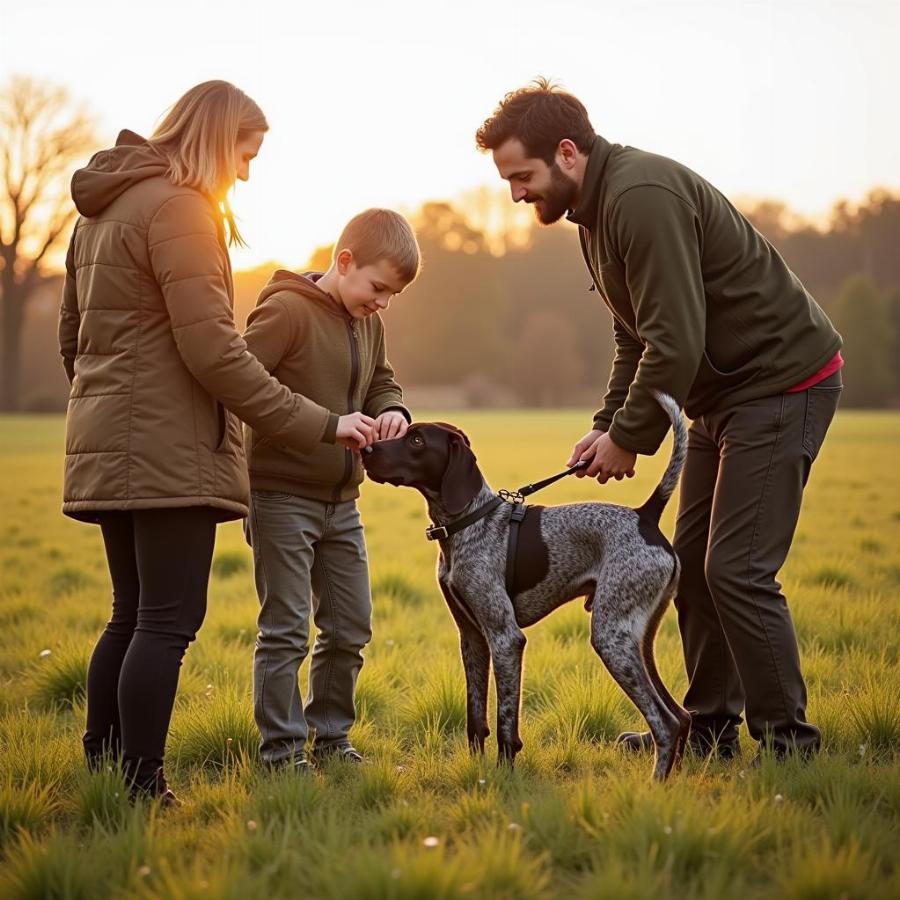 German Shorthaired Pointer Family Training