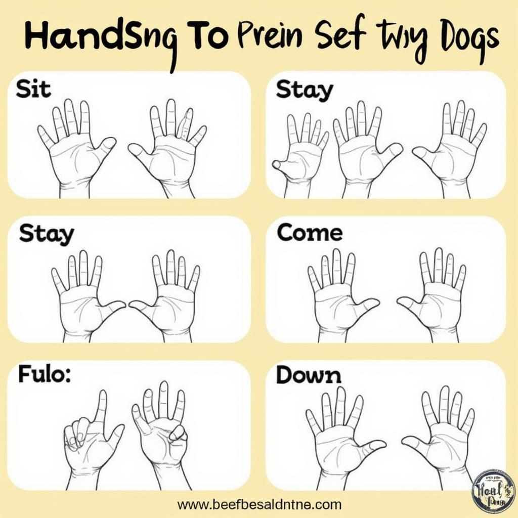 Commonly Used Hand Signals for Deaf Dog Training