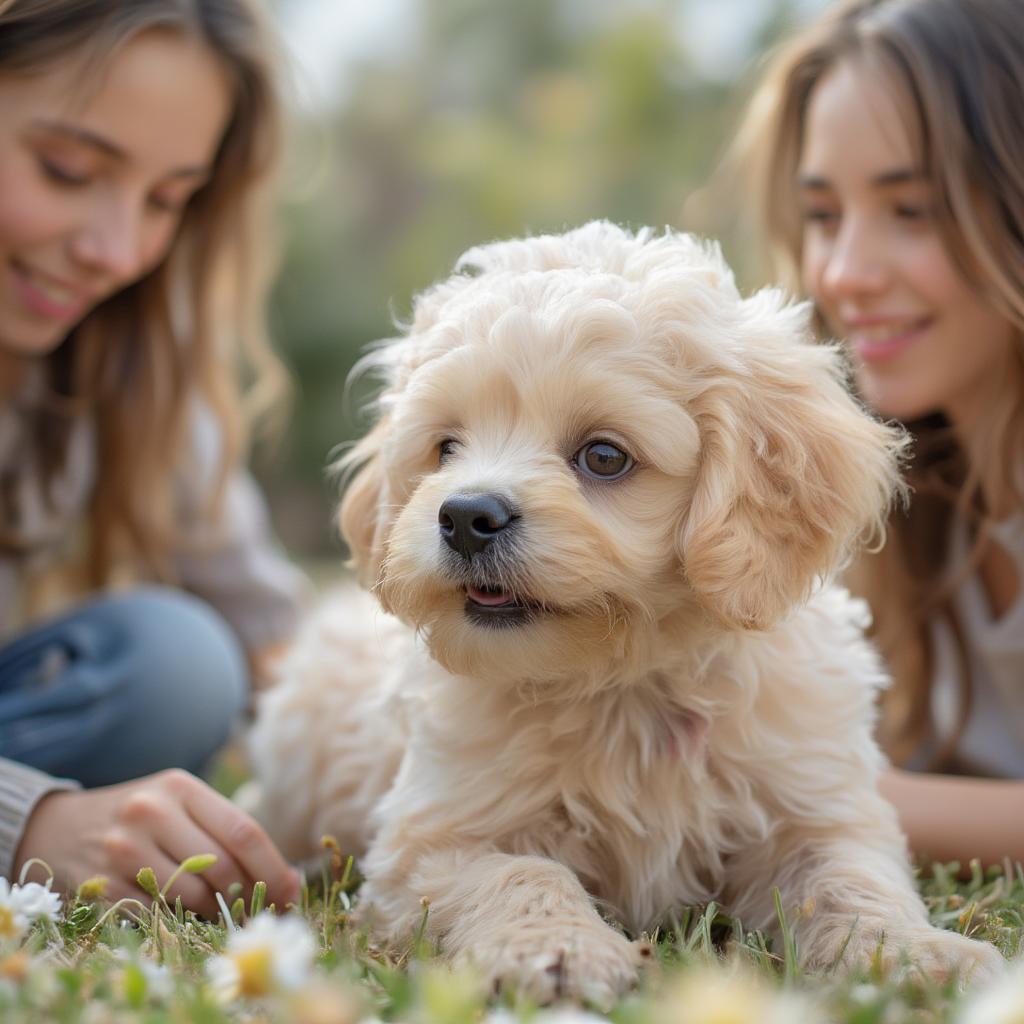 Happy Maltipoo family