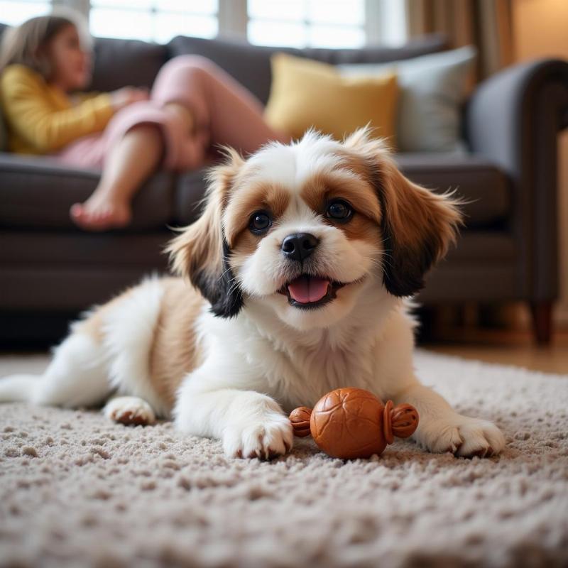 Happy Toy Shih Tzu in a Loving Home