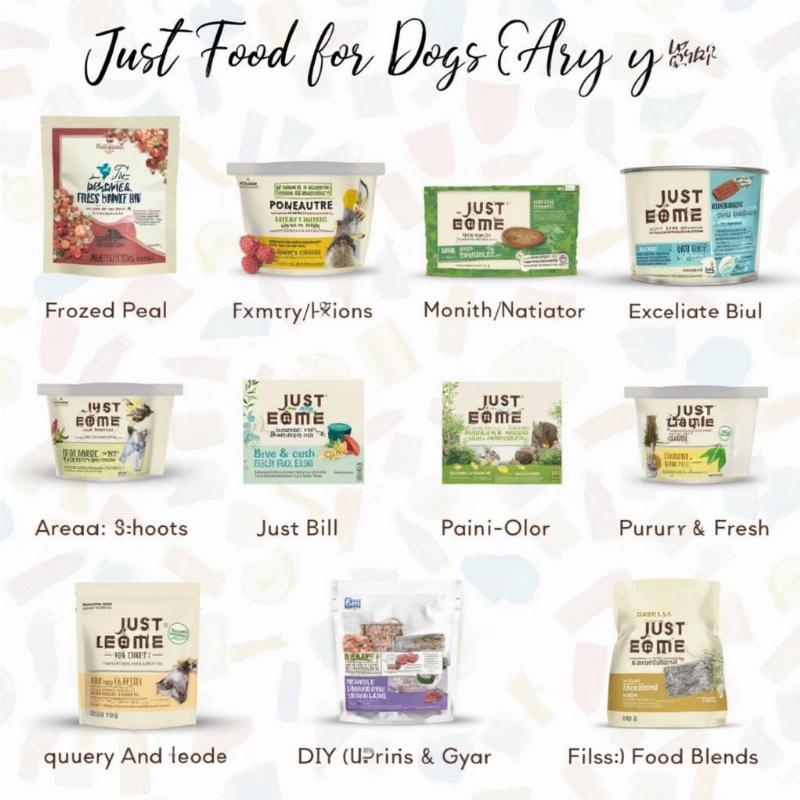 Different Packaging Options Available for Just Food For Dogs