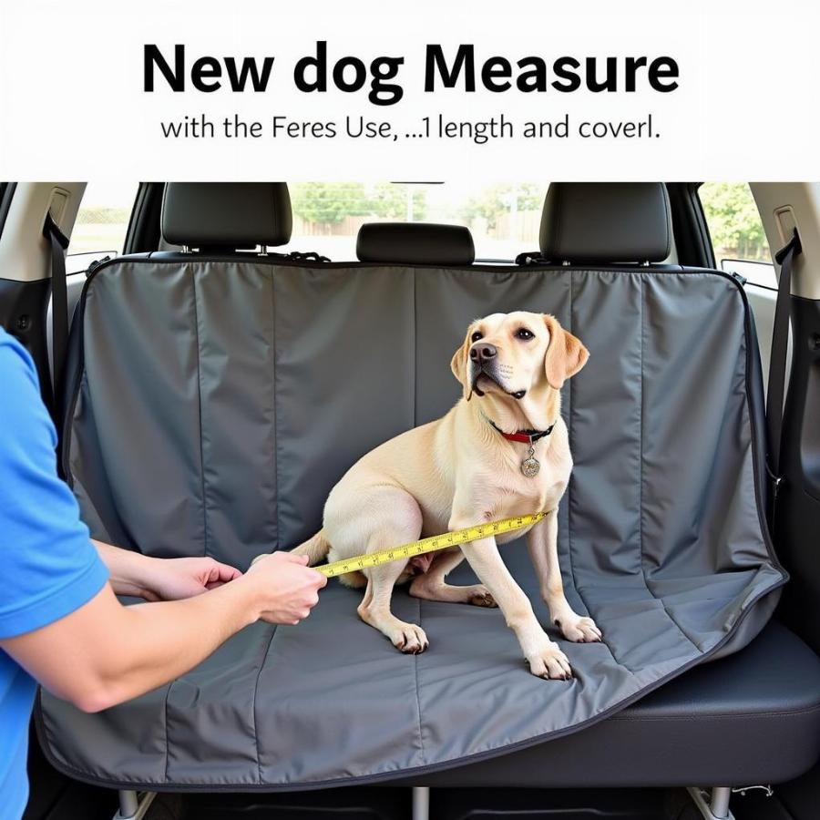 Measuring Car Backseat for Dog Seat Cover