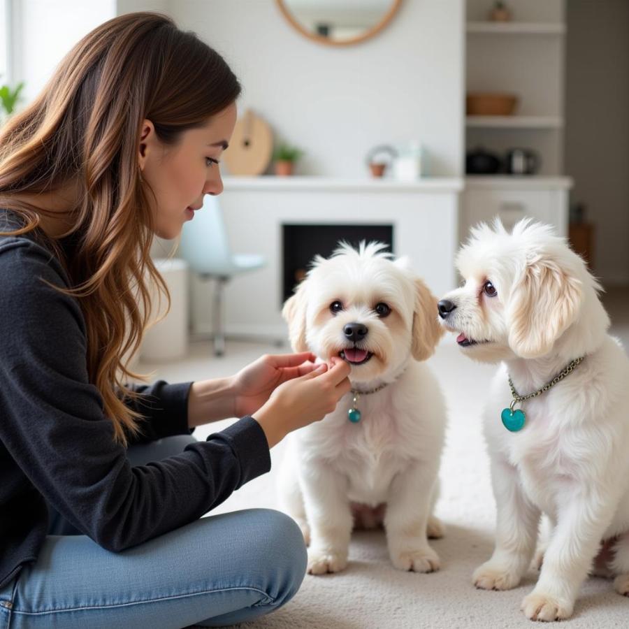 Meeting Teacup Maltese Parents