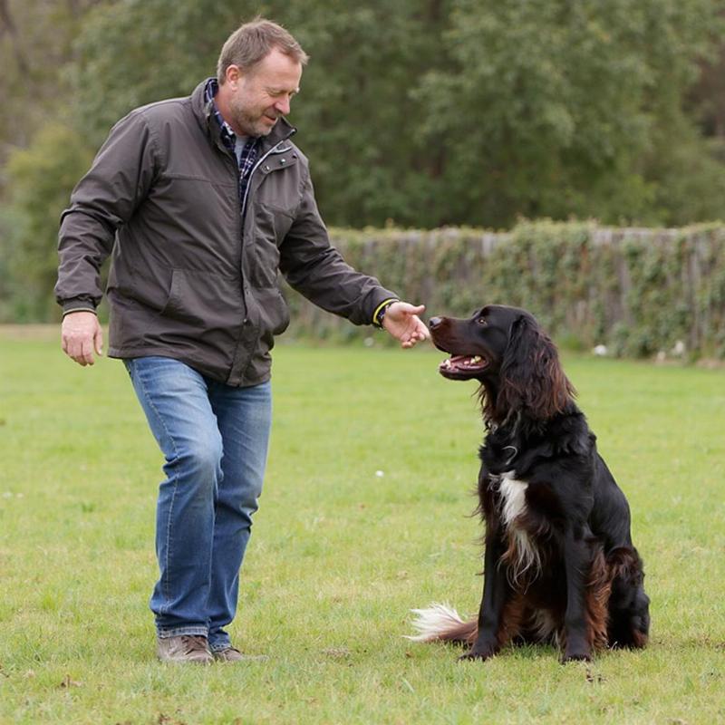 Mike Smith Training a Springer Spaniel