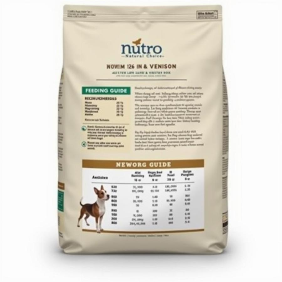 Nutro Natural Choice Adult Lamb & Venison Feeding Guide