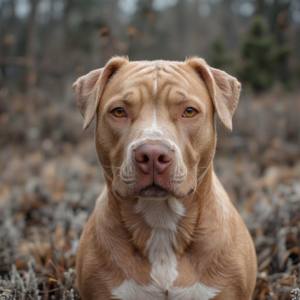 Pitbull with Healthy Skin and Coat