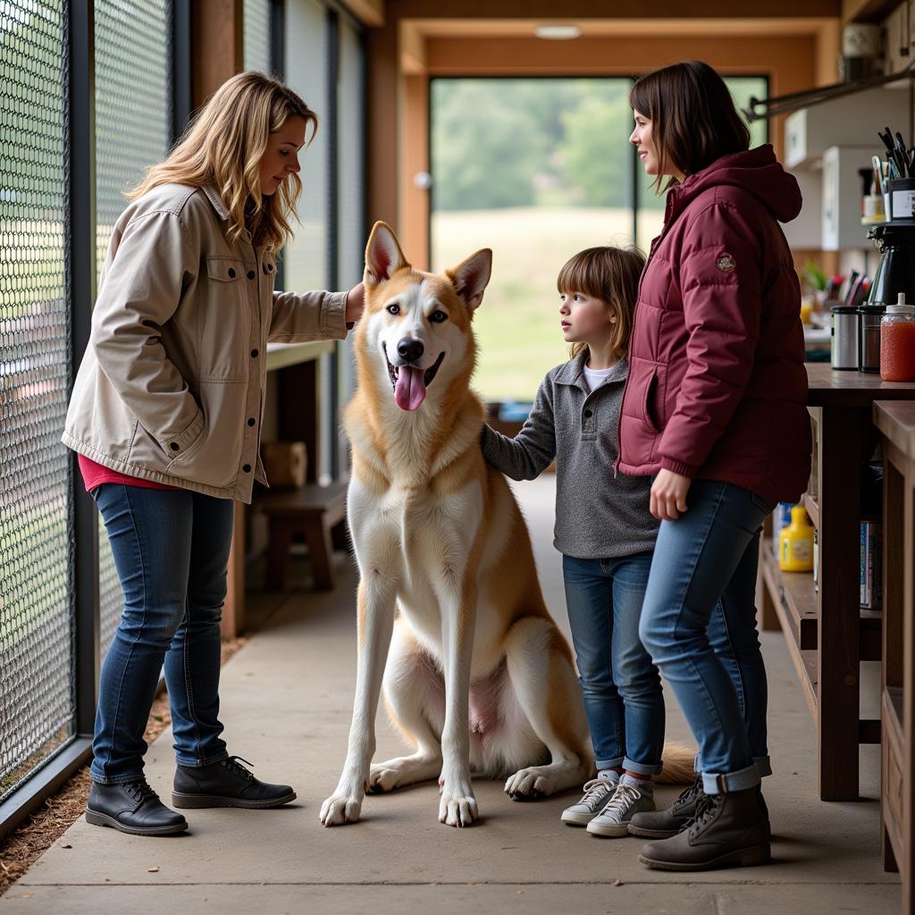 Responsible Wolfdog Breeder Meeting with Potential Owners