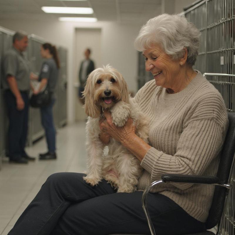 Senior Adopting Small Dog