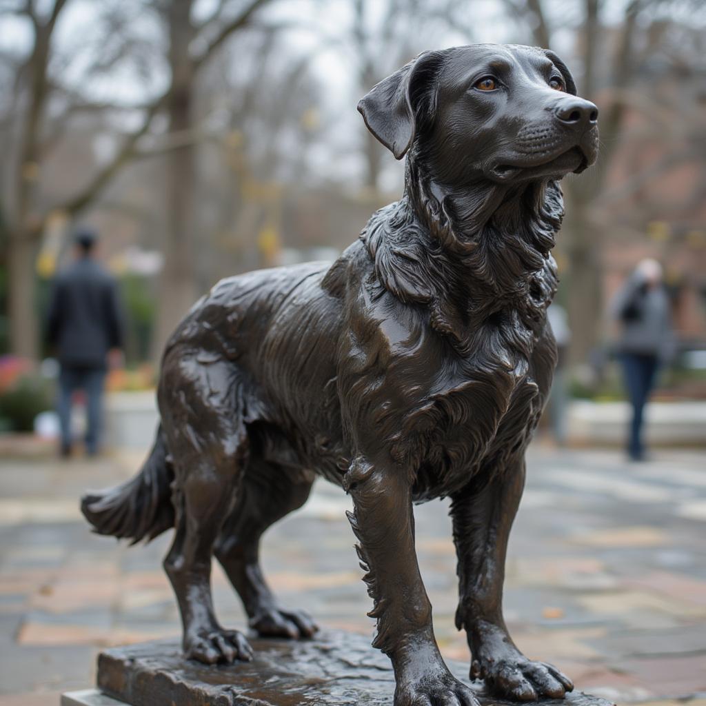 Togo's statue: A lasting tribute to a canine hero.