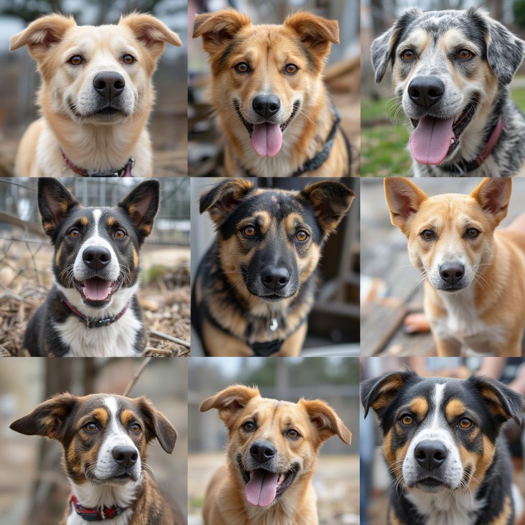 Variety of Senior Dogs at Shelter