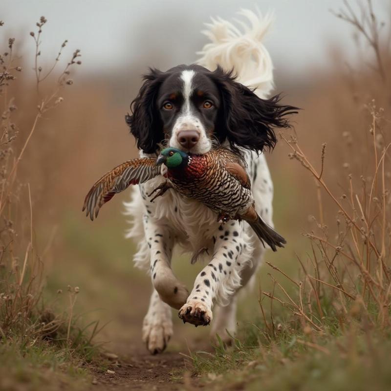 Working Springer Spaniel Retrieving Game