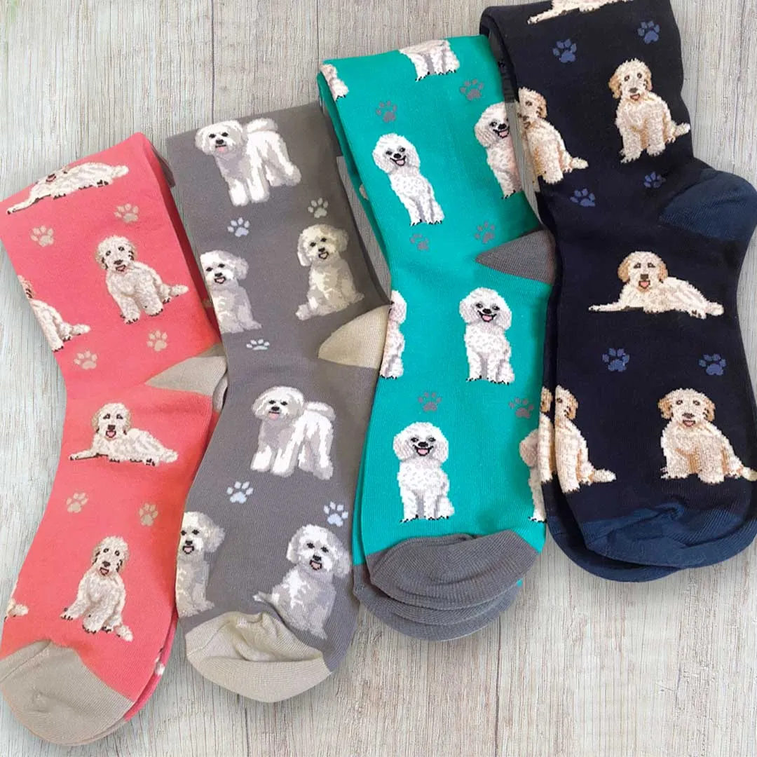 4 Pairs of Doodle Dog Socks