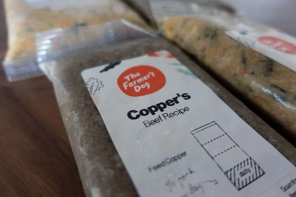 A branded cooler bag from The Farmer's Dog