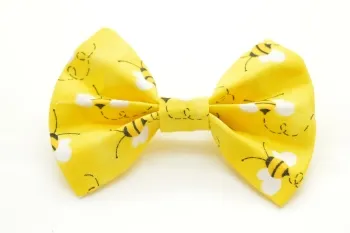 A collection of colorful and patterned dog bow ties.