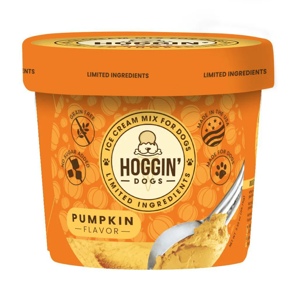 A dog happily enjoying a scoop of ice cream