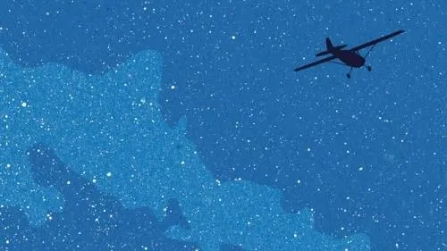 A dog, possibly a golden retriever or similar, running freely in a vast, open landscape, representing freedom, hope, and the journey of self-discovery after loss, a central theme in Peter Heller's The Dog Stars.