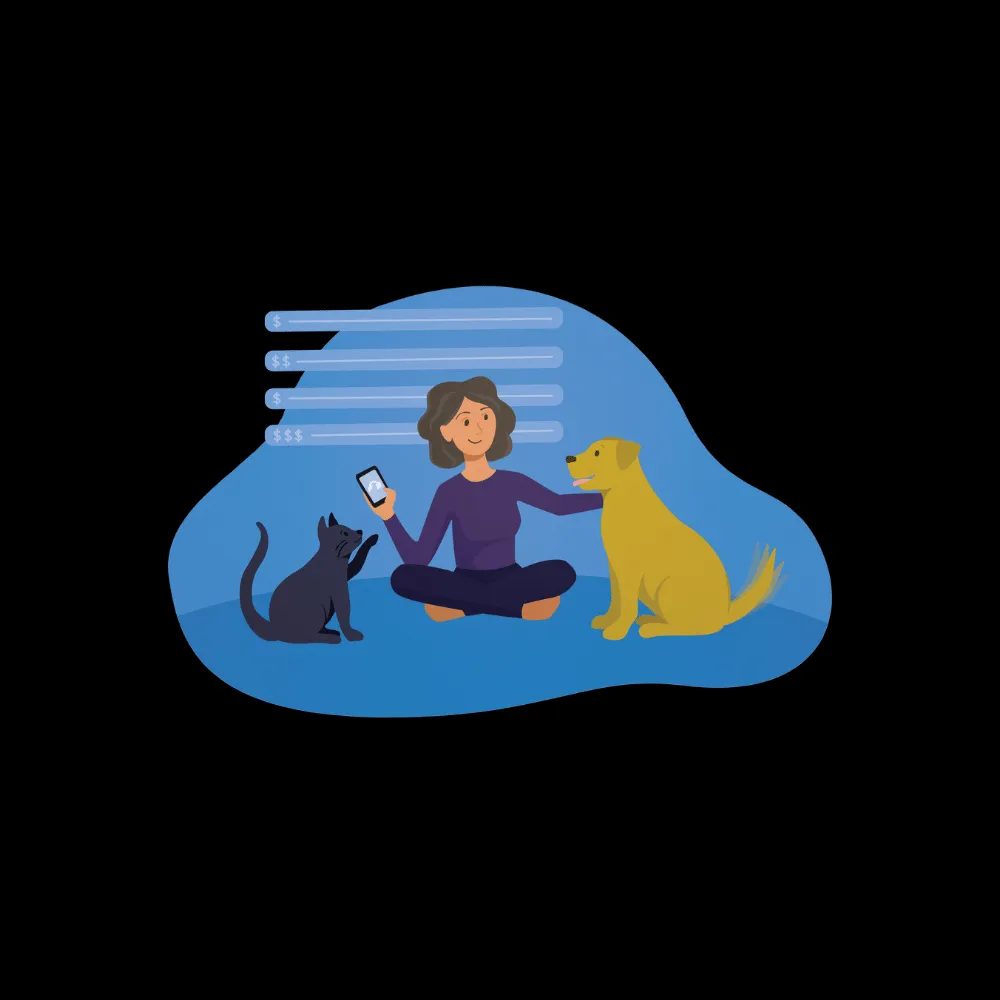 A professional pet care provider confidently holding a dog's leash, illustrating a skilled dog walking professional