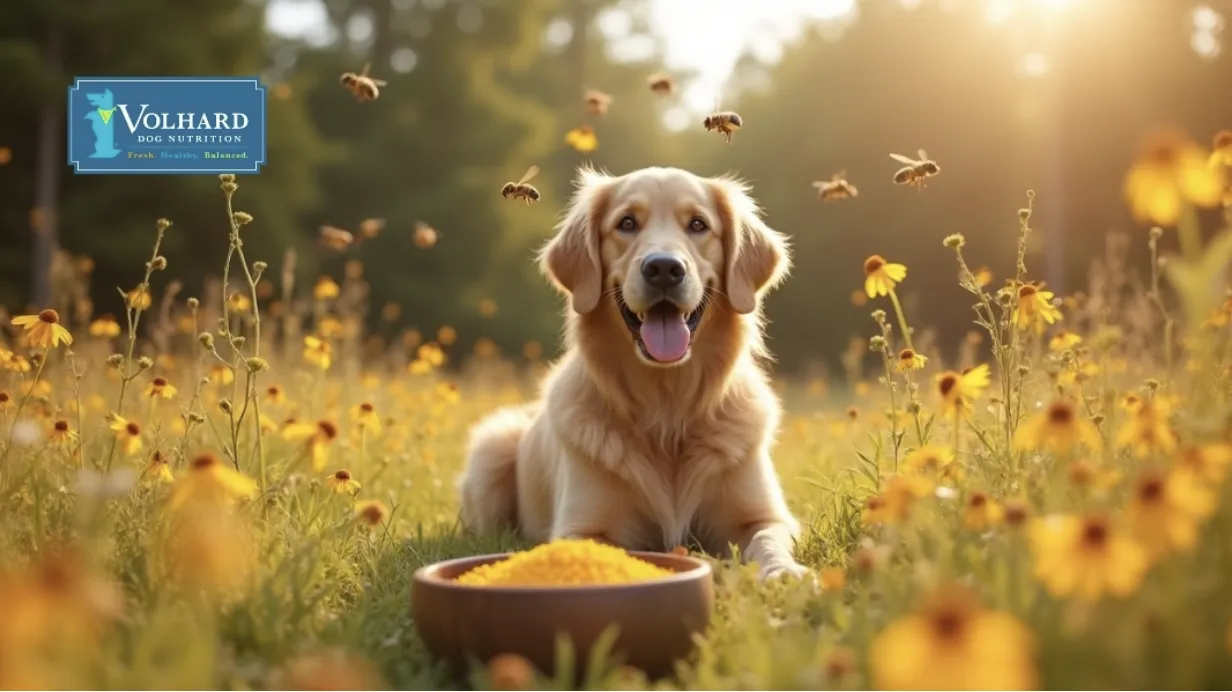 A sad-looking dog with itchy skin