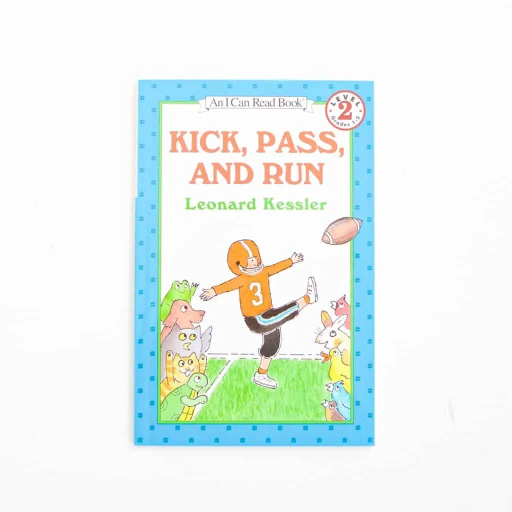 Animals learning football in Kick, Pass, Run book
