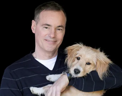 Author W. Bruce Cameron, writer of A Dog's Way Home and the A Dog's Purpose series, known for heartwarming canine stories