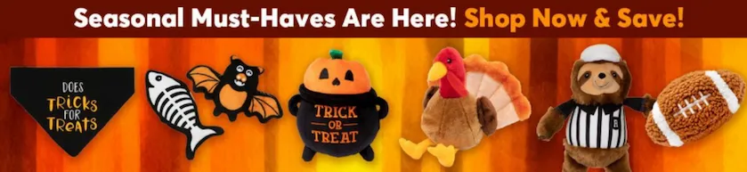 Autumn themed dog products and fall favorites