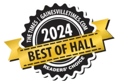 Award badge for 'Best of Hall'
