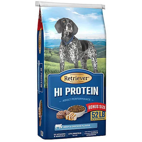 Bag of Retriever Hi-Protein Dry Dog Food
