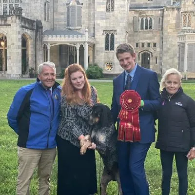 Big John, a champion Bluetick Coonhound