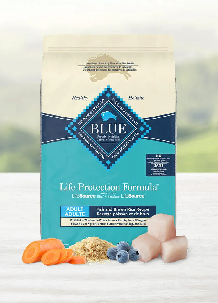 Blue Buffalo Life Protection Formula Adult Dry Dog Food, Fish & Brown Rice Recipe (mobile product view)