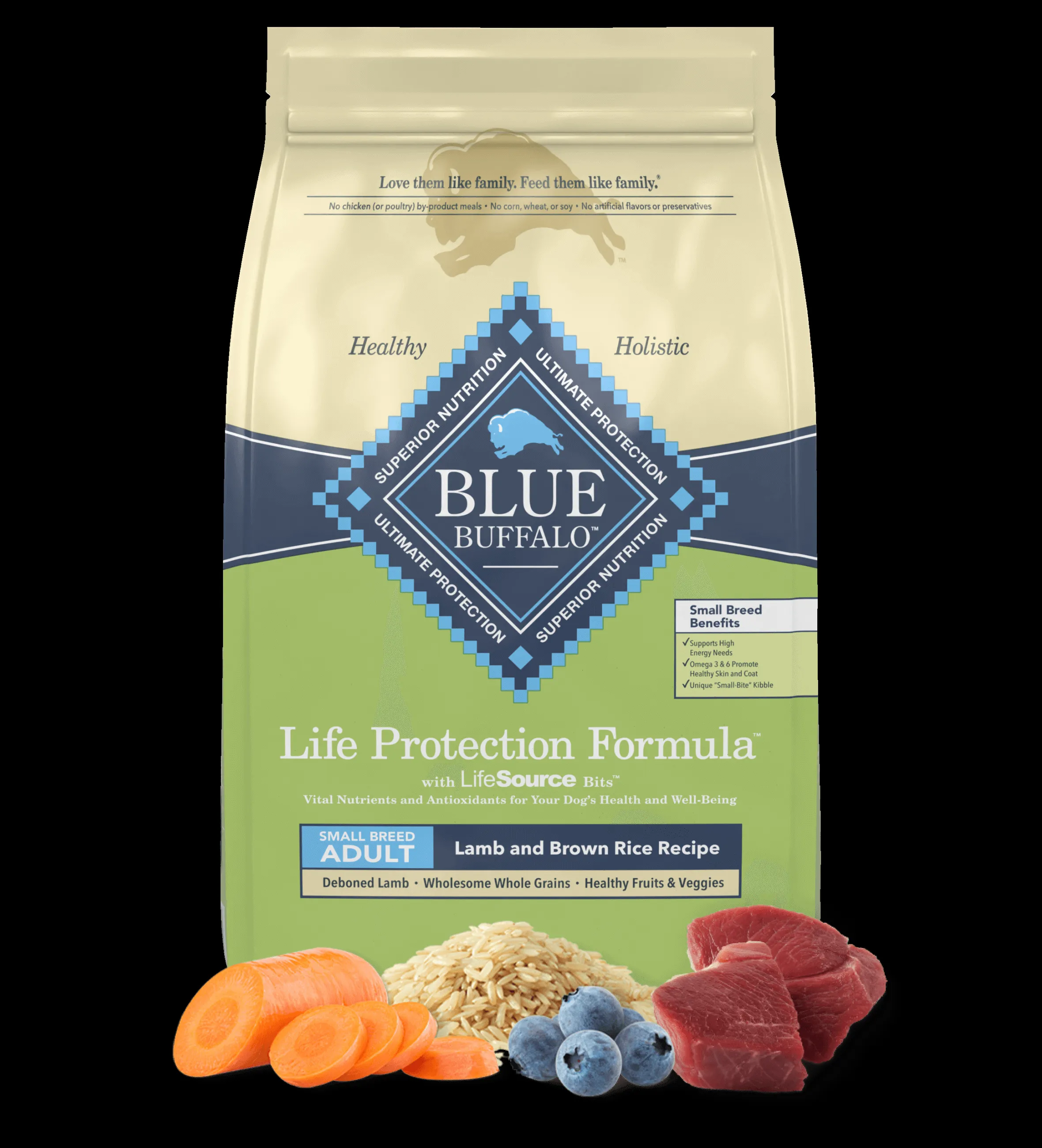 Blue Buffalo Life Protection Formula Adult Small Breed Lamb & Brown Rice Dry Dog Food