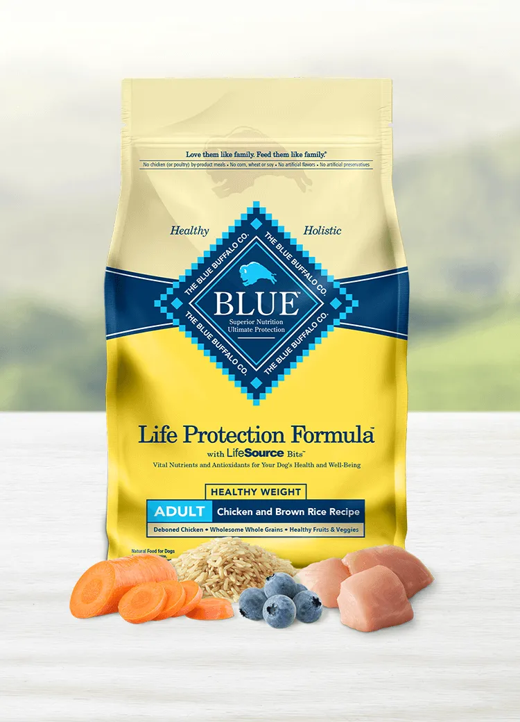 Blue Buffalo Life Protection Healthy Weight dog food bag