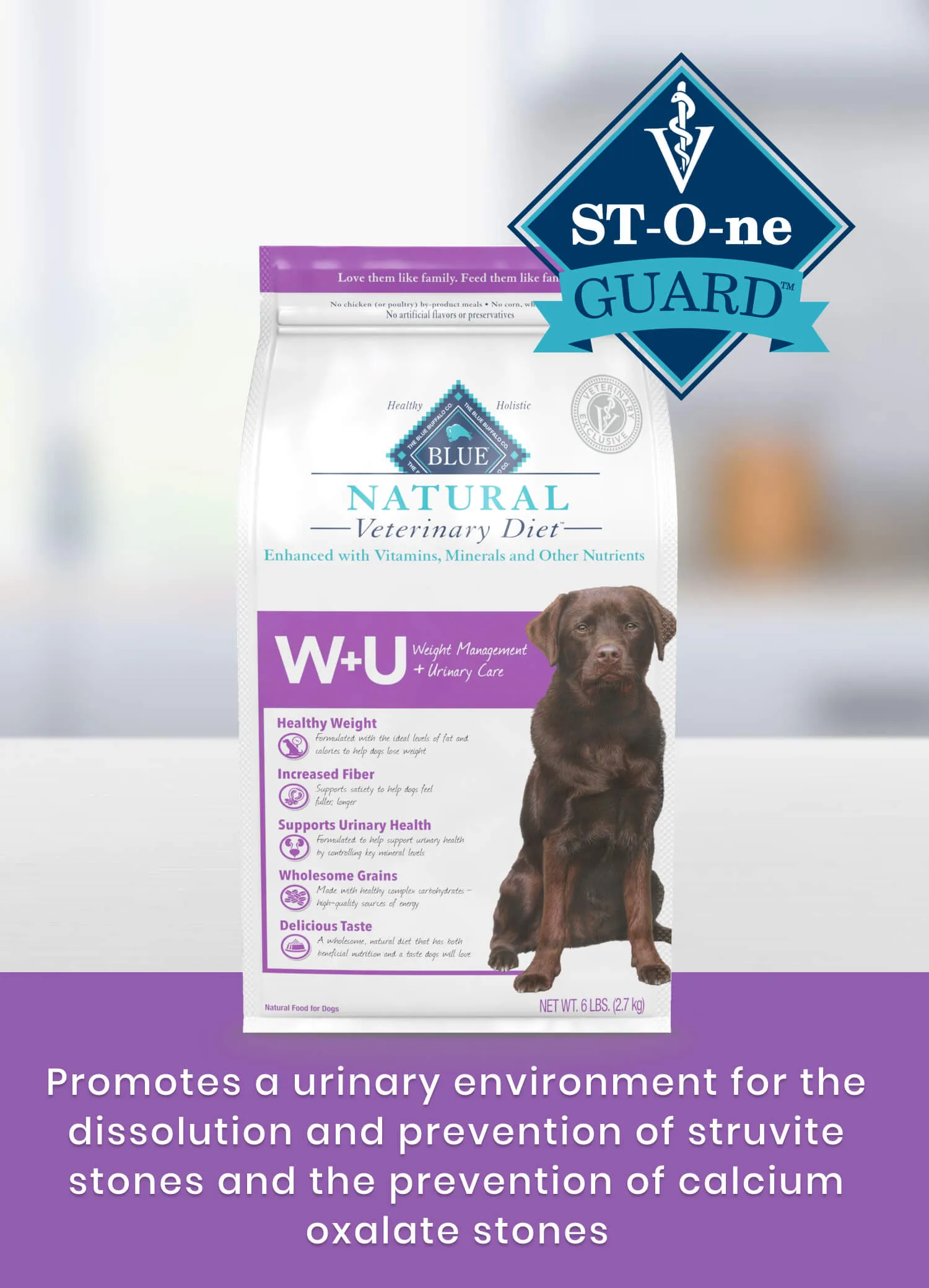 Blue Buffalo Natural Veterinary Diet W+U Weight Management + Urinary Care