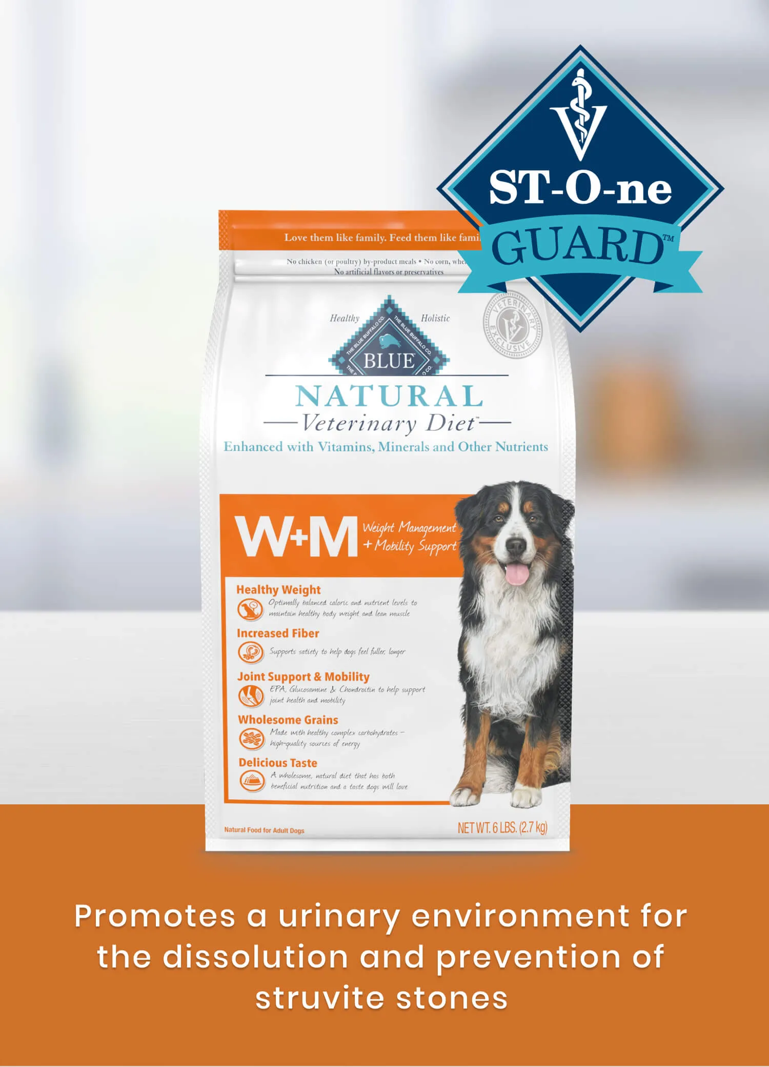 Blue Buffalo W+M Weight Management + Mobility Support dog food bag